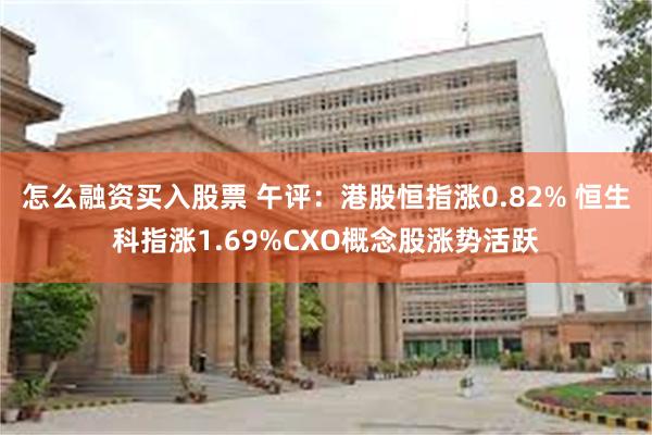 怎么融资买入股票 午评：港股恒指涨0.82% 恒生科指涨1.69%CXO概念股涨势活跃