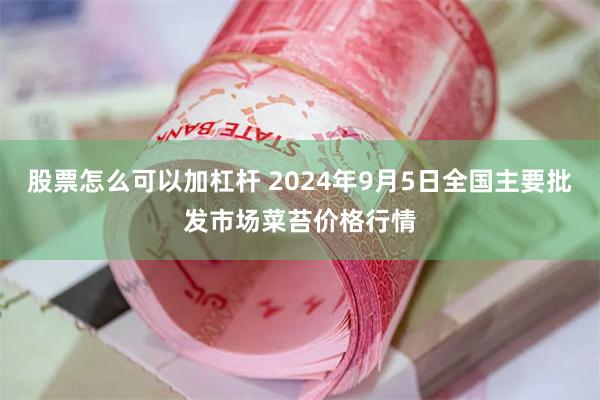 股票怎么可以加杠杆 2024年9月5日全国主要批发市场菜苔价格行情